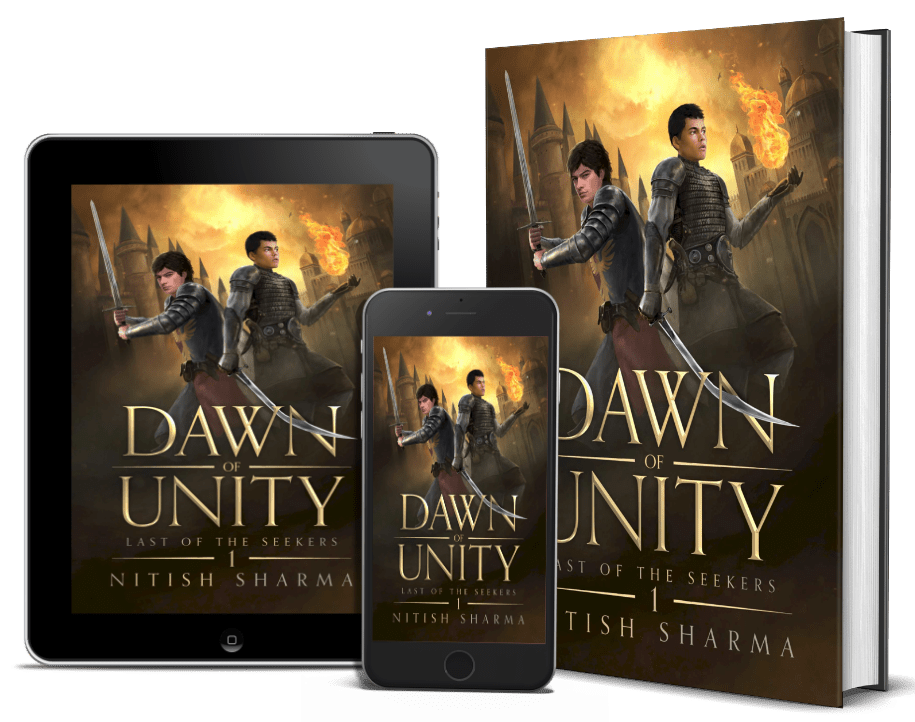 Last of the Seekers: Dawn of Unity by Nitish Sharma 3D book mockup