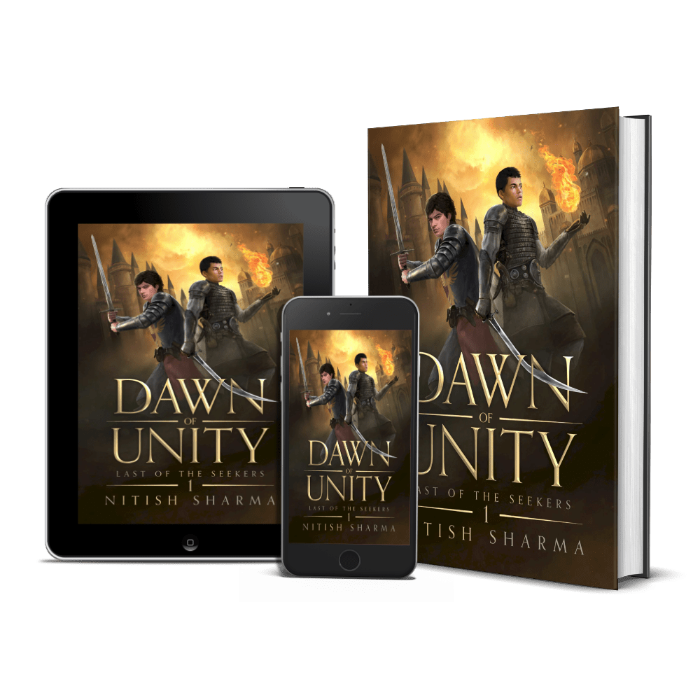 Last of the Seekers Dawn of Unity presented in hardcover, tablet, and smartphone formats.