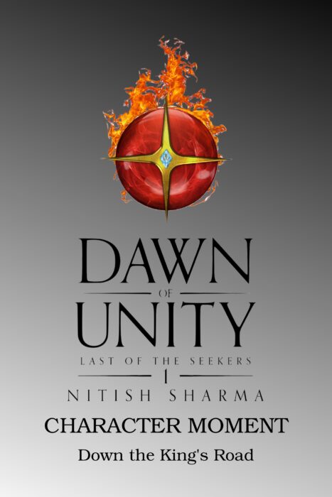 Last of the Seekers Dawn of Unity Character Moment Down the King's Road Cover Art.